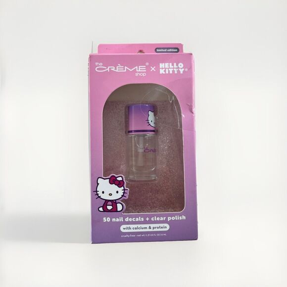 The Creme Shop X Hello Kitty Limited Edition Nail Polish Decals Kit Glitter NEW - Picture 1 of 2